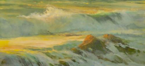 Gil Dellinger, Sunset Off Rockledge Street Laguna-Beach